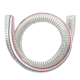 PVC钢丝软管透明吸料管抽水泵出水软管加厚油管耐高温塑料真空管