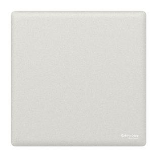 施耐德官方旗舰店开关插座面板一单开五孔哑光磨砂插座珍铂质感白