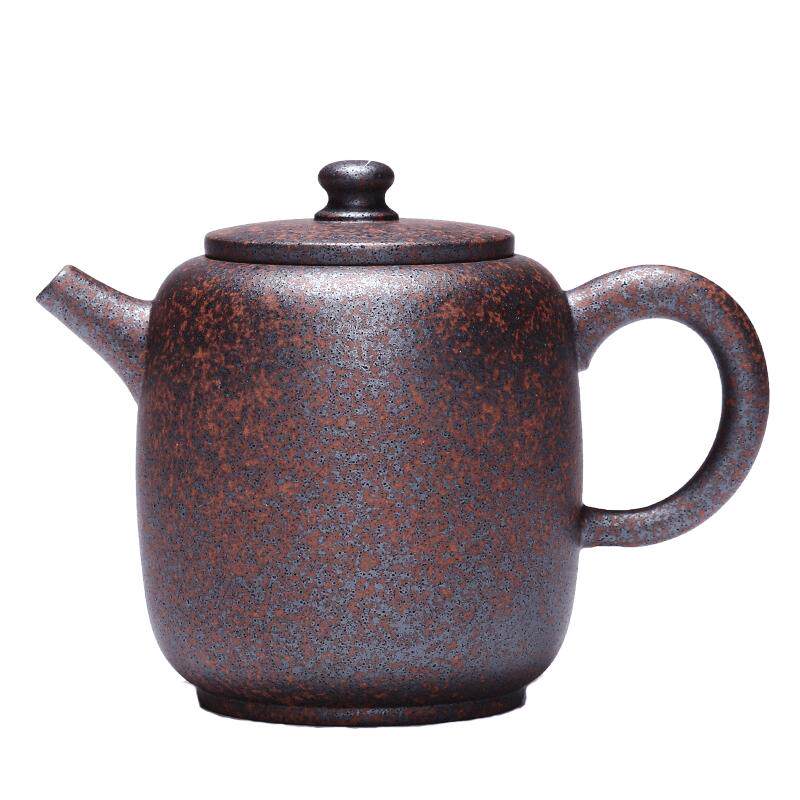 宜兴紫砂壶纯全手工茶壶名家王德明柴烧壶窑变壶原矿老段泥圆柱壶