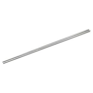 双枪火锅筷子加长合金长筷304不锈钢筷家用油炸筷家用捞面鸡翅木