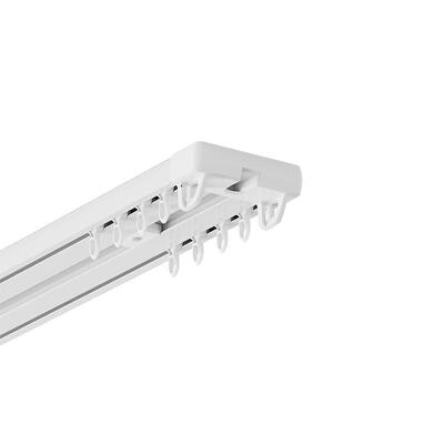 顶装窗帘轨道奢帘客窗帘盒滑道