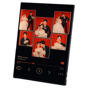 照片定制新婚订结婚礼物送新娘新人闺蜜朋友纪念生日蓝牙音响相框