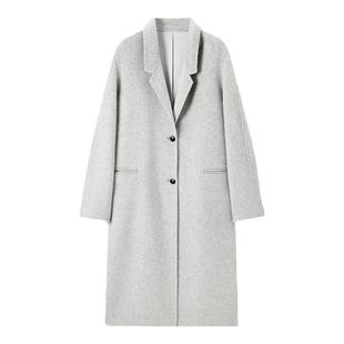 TKY SHOP长款羊毛大衣女冬新款通勤轻奢毛呢外套高级感宽松外套女