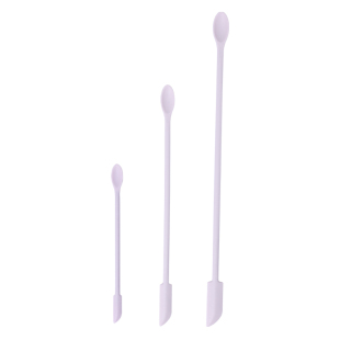 古迪化妆品挖勺硅胶刮刀粉底液空瓶工具迷你双头残留刮取勺子清洁