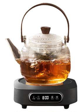 苏泊尔围炉煮茶高硼硅玻璃提梁壶