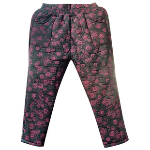 中老年人秋冬装加厚绒宽松老人棉裤子外穿奶奶加肥胖妈妈加大码女