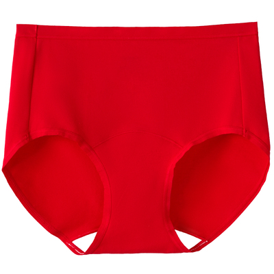本命年大红色内裤女士中国红纯棉