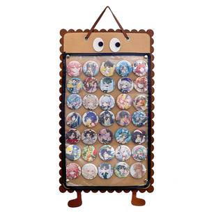 吧唧展示架挂墙防尘谷子收纳保护套大容量徽章防潮高颜值谷美挂袋