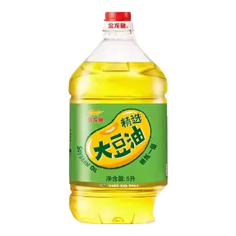 金龙鱼精选大豆油5L食用油家用大豆油