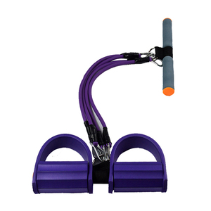 脚蹬仰卧起坐拉力器绳减肥瘦肚子