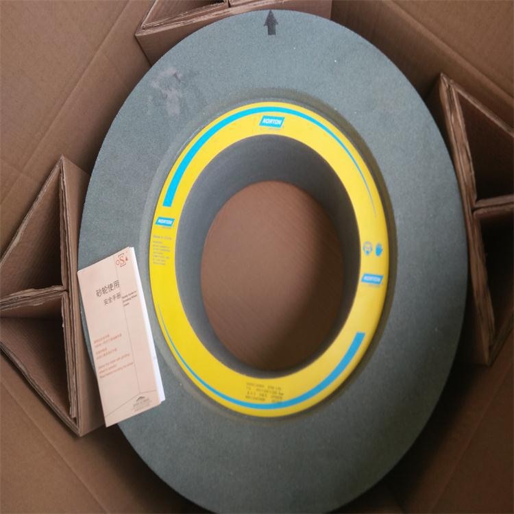 诺顿NORTON18型无心磨绿碳砂轮455*205*228.6GC80L专磨不锈钢轴承