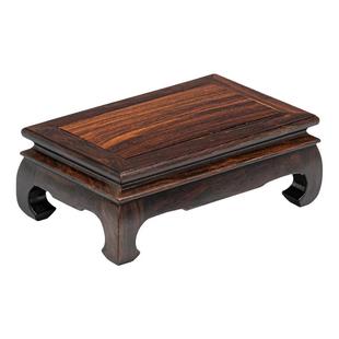 实木长方形底座黑檀木花瓶花盆景鱼缸红木托架佛像奇石头摆件底座