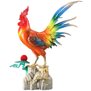 纯铜公鸡摆件大吉大利雄鸡报晓家居客厅装饰鸡年吉祥物送生日礼物