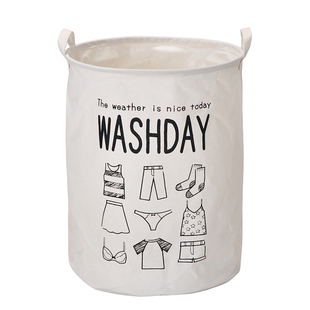 布艺防水收纳篮浴室阳台家用换洗脏衣服篓子洗衣篮大号玩具收纳桶
