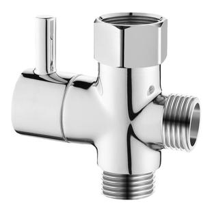 全铜三通分水器一进二出分路分流分支冲洗淋浴喷头喷枪软管全套装