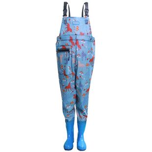 野成裕星下水裤半身女士专属定制防水电抓捕捞鱼塘轻便薄养殖雨靴