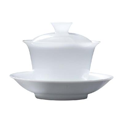 苏氏陶瓷三才盖碗泡茶碗元青系列