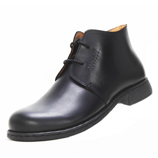 四季通勤春雨季防水黑色男靴透气手工上线真皮男士靴商务皮鞋高端