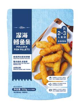 鲜美来深海鳕鱼条325g