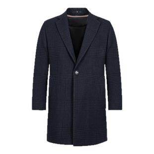 【羊毛羊绒】LAMPO/蓝豹羊绒大衣款羽绒服商务休闲毛呢外套