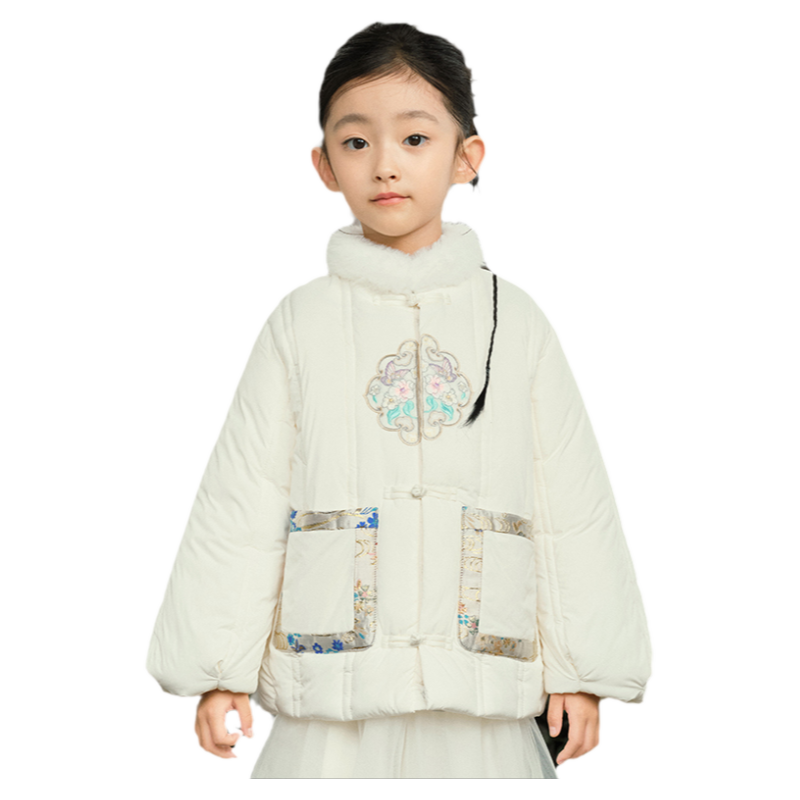 巴拉巴拉女童棉服儿童新中式外套