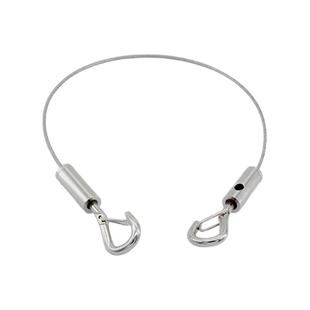 201不锈钢包塑钢丝绳吊码挂画吊牌安全挂钩卡扣锁挂绳吊绳