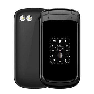 纽曼A80翻盖老人手机4G全网通老年手机移动联通电信版老人机大字大声大屏超长待机男女学生非智能按键备用机