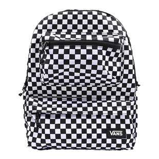 VANS范斯新款运动休闲黑白棋盘格双肩包学生时尚背包VN000GP1DWW