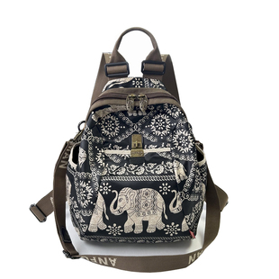 2025新款女士时尚休闲南韩丝防泼水双肩背包旅行包轻奢高级感