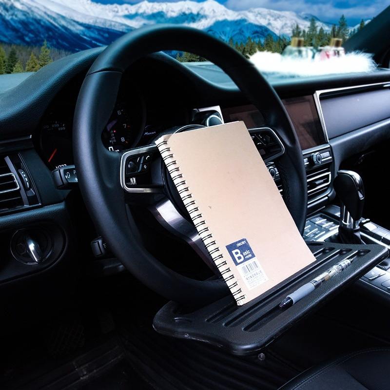 汽车用品车载方向盘餐托饮料方向盘写字台支架架多功能车用笔记本
