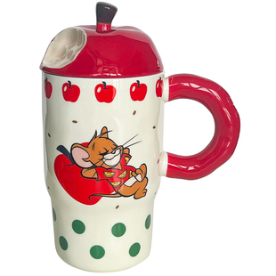 猫和老鼠联名陶瓷水杯马克杯高款杯子家用高颜值上班族情侣早餐杯