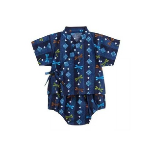 包邮外贸日系男女婴儿宝宝纯棉甚平和服浴衣哈衣爬服和风连身衣