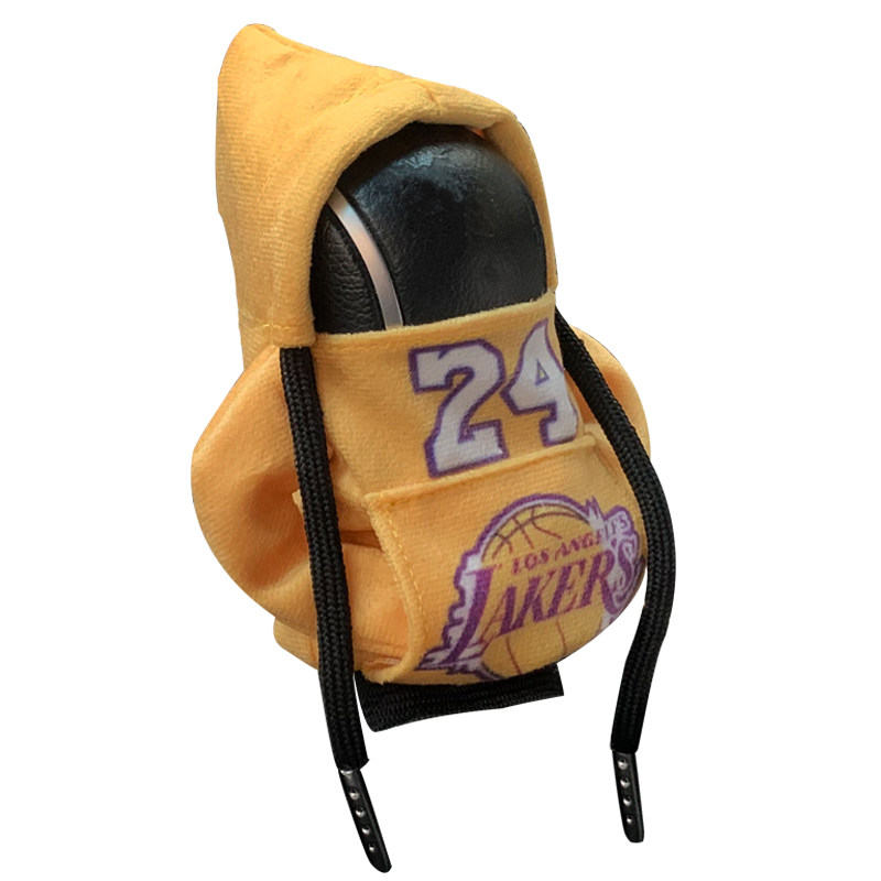NBA球星汽车档把套创意卫衣变速杆保护套档位套篮球迷车内装饰品