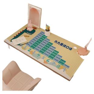 乘法口诀书桌垫环保护眼儿童小学生学习桌专用桌布写字台面保护垫