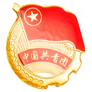 团徽中国共青团标准款正版新款2026磁吸式胸针别针式磁铁磁扣学校铁道学生入团团员胸章2CM精美文创文化用品