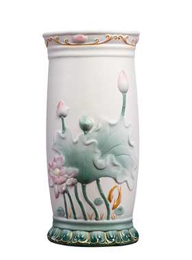 戴玉堂陶瓷插香筒家用供佛佛堂观音插香桶供品贡品佛具用品大全