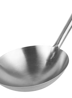 食品级不锈钢炒锅30cm煤气灶专用单人家用炒锅迷你菜壳无涂层锅瓢