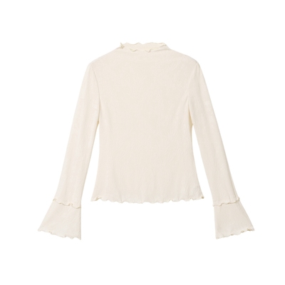 蓝语半高领内搭丝绒连衣裙套装