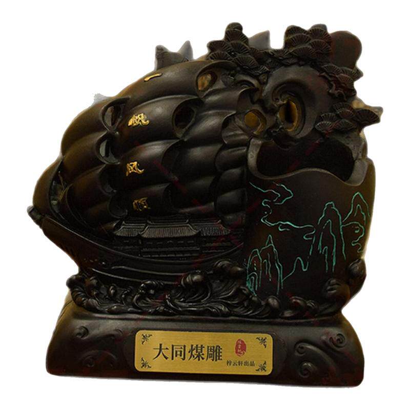 梓云轩云冈文创一帆风顺笔筒摆件