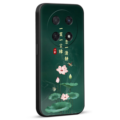 彧玺适用于华为畅享70Pro荷花插画手机壳ctr-al20经典中国风华为畅享70pro保护套ctr-al20高级感畅享70pro新