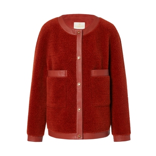 【年货新降】【美丽诺羊毛】ELSEWHERE珂思保暖羊剪绒大衣外套冬