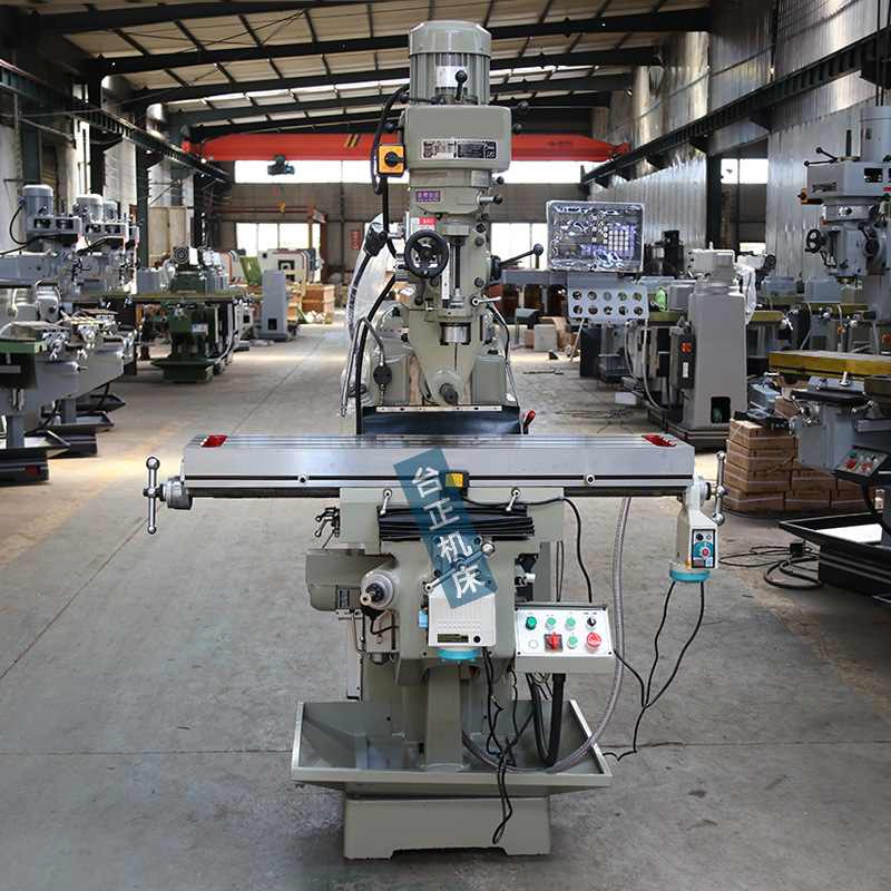 厂家批发台湾炮塔机头 5s炮塔铣 M5W铣床 数显铣床钻铣一体机