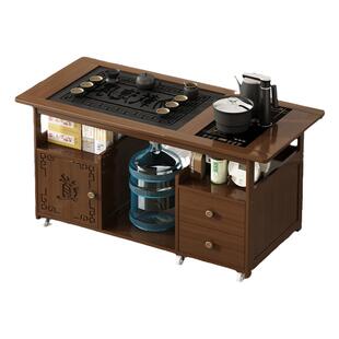 移动茶桌家用小茶几多功能茶具茶台一整套功夫边几非实木阳台茶车
