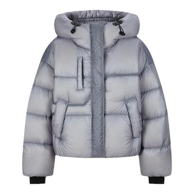 MOUSSY 冬季新品休闲做旧连帽90%鸭绒羽绒服女028HAA30-2461