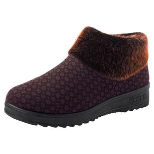 老北京布鞋女冬天加绒保暖防滑软底老太太女士短靴妈妈老人棉鞋子