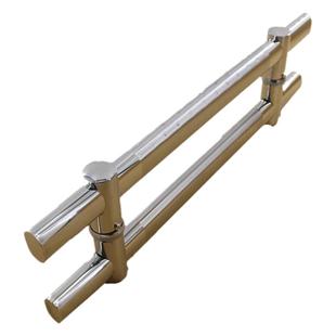 加厚玻璃门不锈钢把手木门大门可调孔距椭圆扁管活动推拉门大拉手