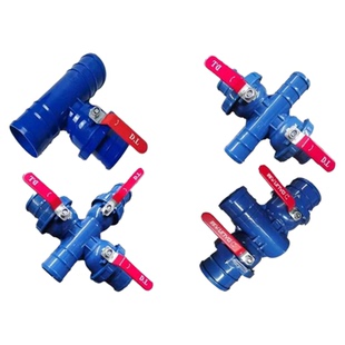 2寸2.5寸3寸3.5寸一体铁把手三通开关四通球阀微喷带滴灌带配件