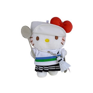 正版heiiokitty包包挂件三丽鸥羽毛球凯蒂猫DIY包挂饰仔毛绒公仔