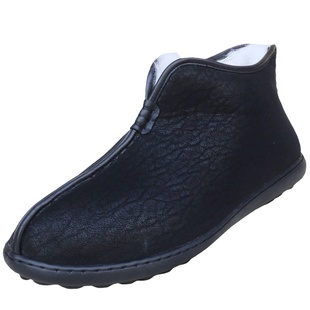 老北京布鞋男冬季款加厚保暖羊毛棉鞋中式爸爸鞋防滑僧人鞋豆豆鞋