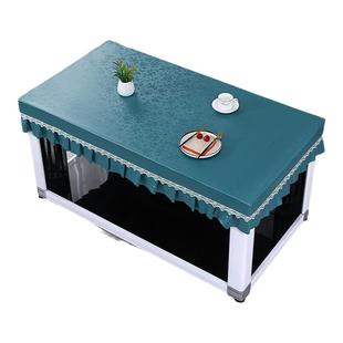 防水防油免洗长方形皮盖电炉罩套烤火桌防水皮罩烤火桌子罩套炉罩